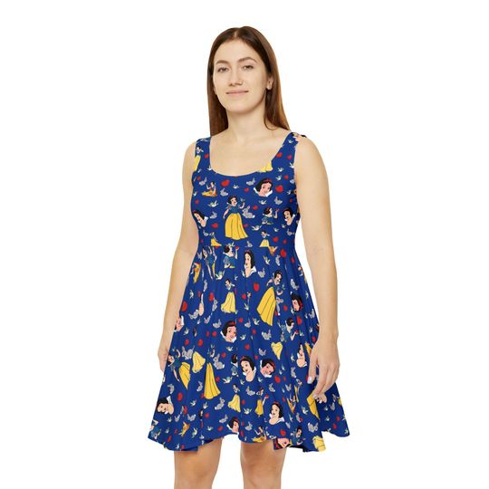 Snow White Skater Dress, Summer Party Dress for Women