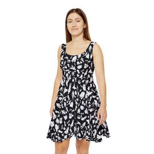 Star Wars Leia Droid Skater Dress for Women, Summer Disney Theme Park Dress