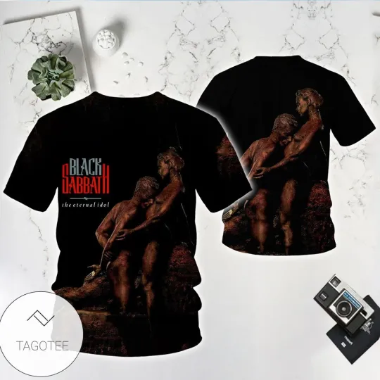Discover Black Sabbath The Eternal Idol Album Cover AOP T-Shirt