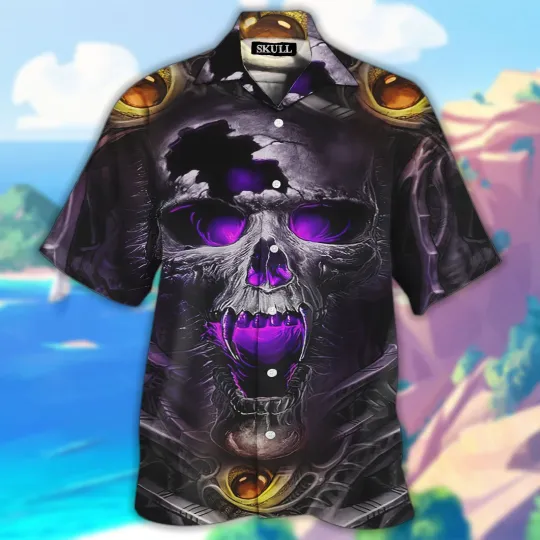 Discover Skull Beach Hawaiian Shirt
