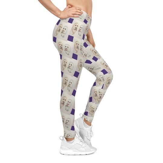 Pickle Potion Leggings: Witchy Halloween Cauldron Print Yoga Pants
