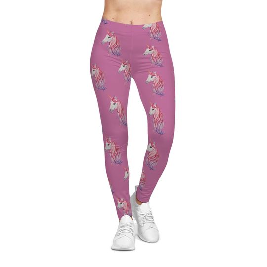 Discover Unicorn Support Animal Leggings: Silky High-Waisted Polka Dot Yoga Pants