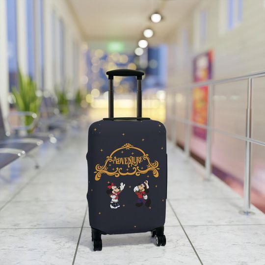 Discover Adventure Luggage Cover, Mickey, Minnie, Travel Accessories, Disney Adventure, Ladies Luggage Cover, Suitcase Cover, DCL, Disney Cruise Ship