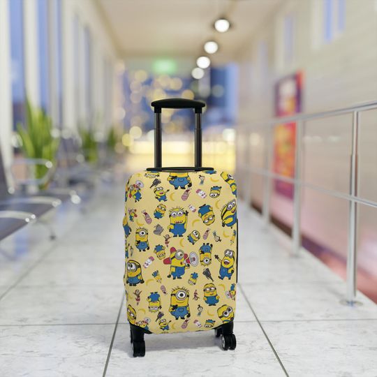 Discover Luggage Cover, Epic, Epic Universe, Travel Accessories, Ladies Luggage Cover, Suitcase Cover, Universal, Gru, Minions,