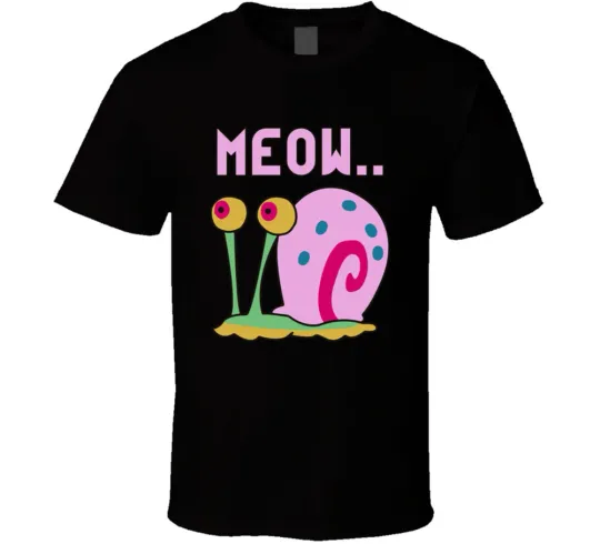 Discover Spongebob Squarepants Gary the Snail T-Shirt Meow Top