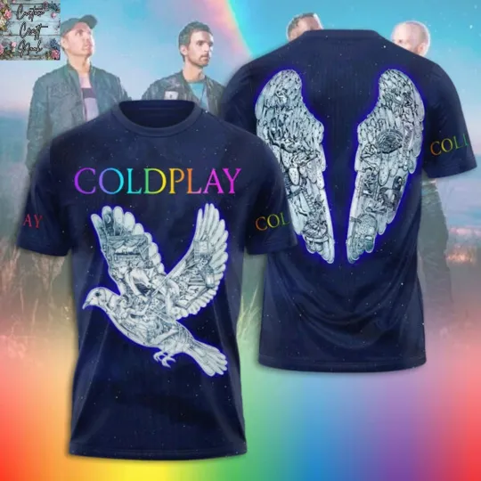 Discover Coldplay Magic 2025 Tour AOP T-Shirt