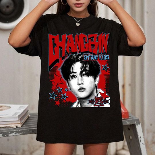 Discover Retro Changbin dominAte T-shirt, Stray Kids dominATE World Tour 2025 Shirt, Stray Kids Hop Album Shirt, Giant Album Tee, Stray Kids ATE Tee