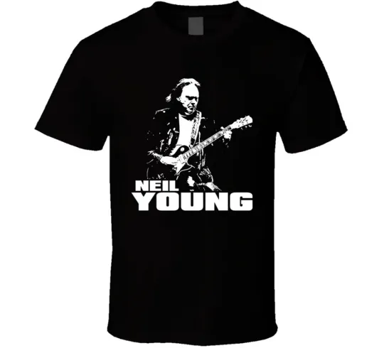 Neil Young Music Rock Legend Guitar T-Shirt