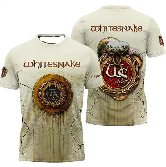 Discover Whitesnake Here We Go Again Album Cover AOP 3D T-shirt