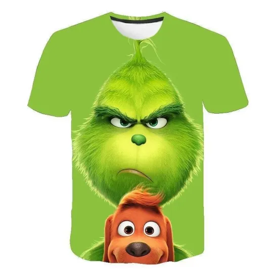Funny Character Stolen Christmas Kids T-Shirt - Short Sleeve Casual Top