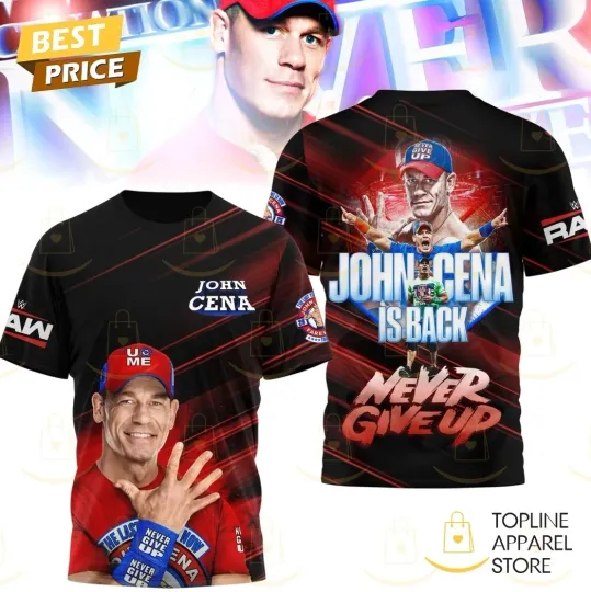Discover Jo Cen Is Back Never Give Up 3D T-Shirt