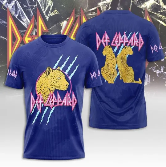 Discover Def Leppard Leopard 3D T-Shirt