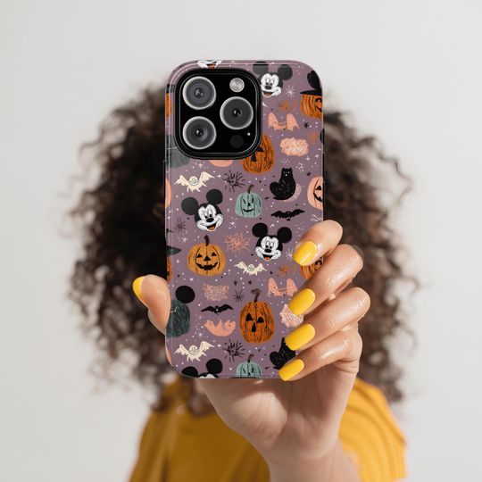 Halloween Mickey Phone Case: Cute Pumpkin Cover for iPhone