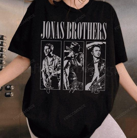 Discover Jonas Brothers 20th Anniversary Shirt, Jonas20 Greetings From Your Hometown Tee, Retro 90s Fan Gift Shirt