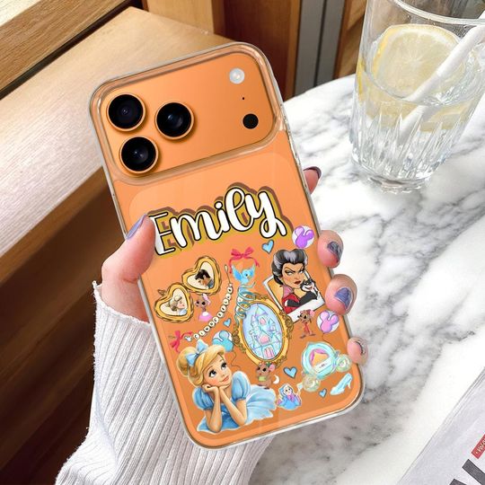 Discover Cinde iPhone 17 Pro Max Transparent Phone Case ,Disney Princess Personalized Phone Case