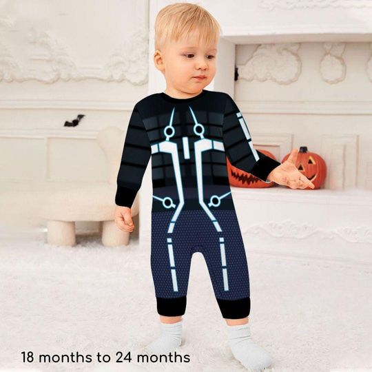 Tron Legacy Toddler Baby Creeper, Long Sleeve Baby Romper, Halloween Costume, Toddler Baby Gift
