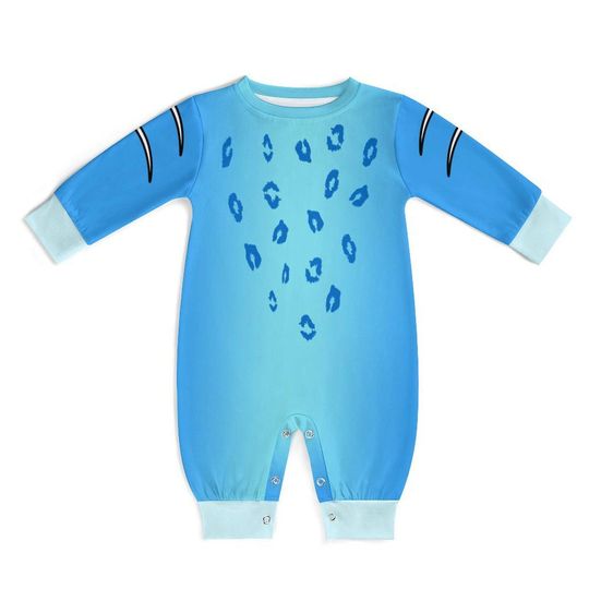 Derpy Tiger KPop Baby & Toddler 3D Long Sleeve Romper - Halloween Costume, Demon, Cosplay