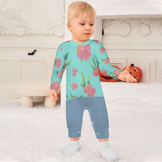 Abby - KPop - Costume - Demon Hunter - Cosplay - Halloween - Toddler Baby Long Sleeve Romper