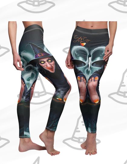 Halloween, Creepy, Candy Corn, Spooky, Candy Corn Leggings, Witch Leggings,