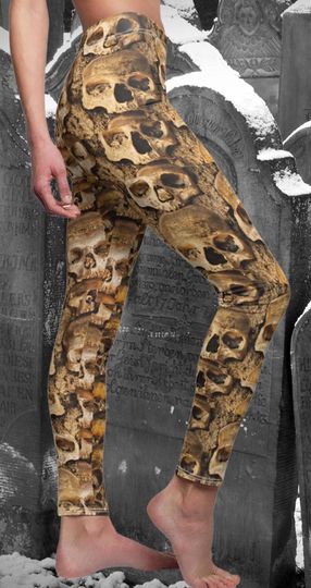 Discover Skull head legging for Halloween, Halloween costume. Spooky Leggings, Halloween Gothic party, Running Leggings, Fall Festival pants