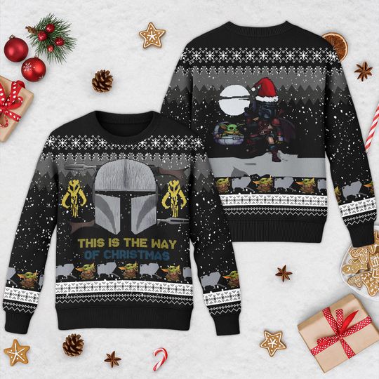 Christmas Star Wars Ugly Sweater, Star Wars Christmas Sweatshirt, Darth Vader Xmas Shirt, Galaxy's Edge Shirt, Gift For Men Women Kid