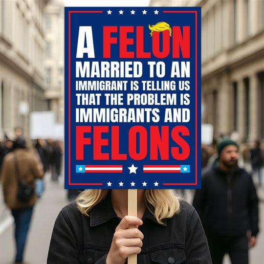 Discover Democracy Has No Kings Protest Sign, Anti-Trump Resistance Political Activist Protest Poster,  Resist Fascism Rally Sign