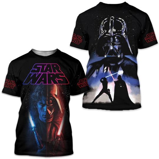 Disney Star Wars Darth Vader vs Luke Skywalker Shirt, Star Wars Darth Vader Shirt, Disneyland Family Matching Shirt, Galaxy's Edge Tee