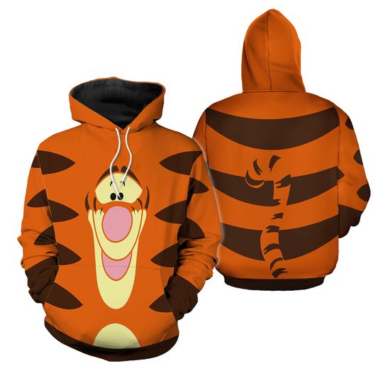 Tigger Hoodie Legging Set, Winnie the Pooh Cosplay Outfit, Halloween Tigger Costume, Disneyland Costume Gift For Women, Halloween Gift
