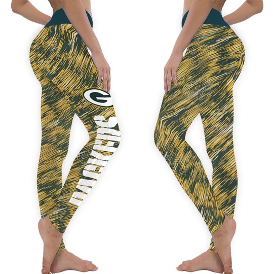 Green Bay Packers Women's Static Rain Leggings , Gift for Fan