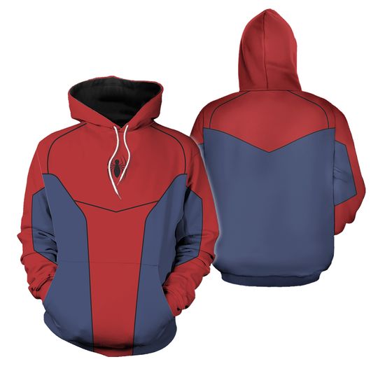 Spider-Man Hoodie and Joggers Set for Men, Spiderman Cosplay Costume
