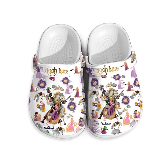 Rapunzel Disney Cartoon Clogs, Rapunzel Summer Shoes, Rapunzel Clogs For Men Women Kids, Clogs For Summer, Christmas Gifts