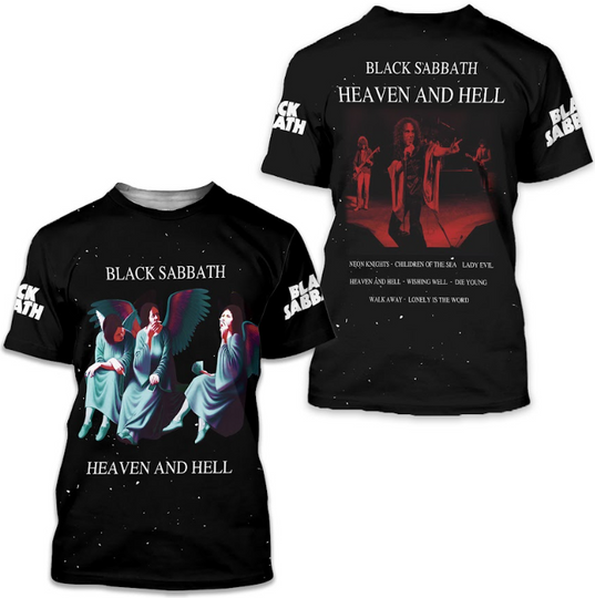 Black Sabbath Heaven And Hell T-Shirt 3D