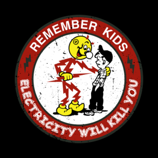 Warning Reddy's Kilowatt, Electricity Will Kill You  - Mug