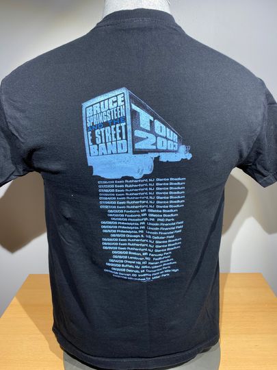 Vintage Bruce Springsteen and the E Street Band 2003 Tour Rock Music Medium Black Band Tshirt