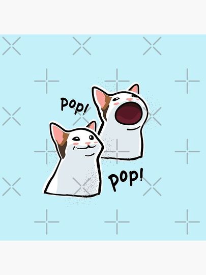 Pop Cat Meme Pin