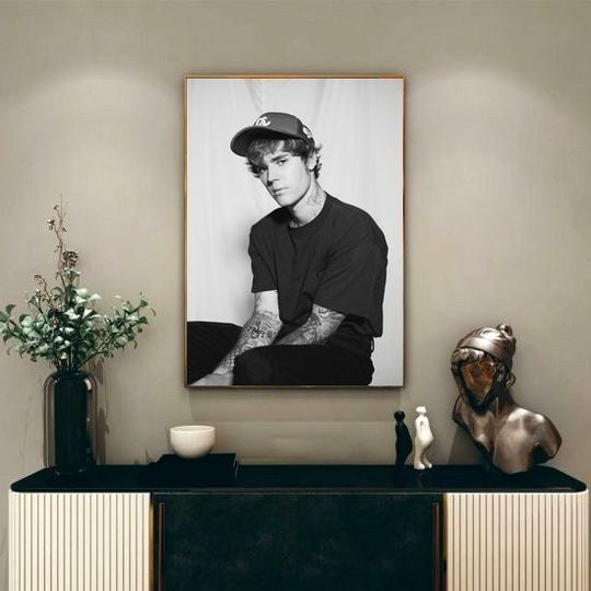 Justin Bieber Poster Painting Print Wall Deocr Living Room