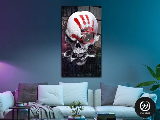 Five Finger Death Punch demon Poster, Wall Art Wall Dcor, Home Decor,