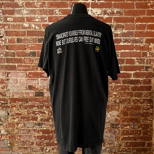 90s Bob Marley Emancipate Yourself From Mental Slavery T Shirt