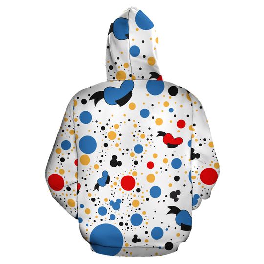 Donald Duck Polkadot Pattern | Disney 3D Hoodie