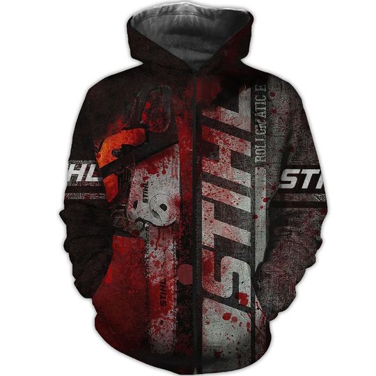 Chainsaw STIHL Brand Halloween 3D Hoodie