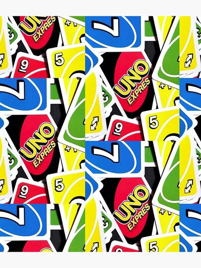 Uno Express Colorful Playing Cards Pattern Backpack