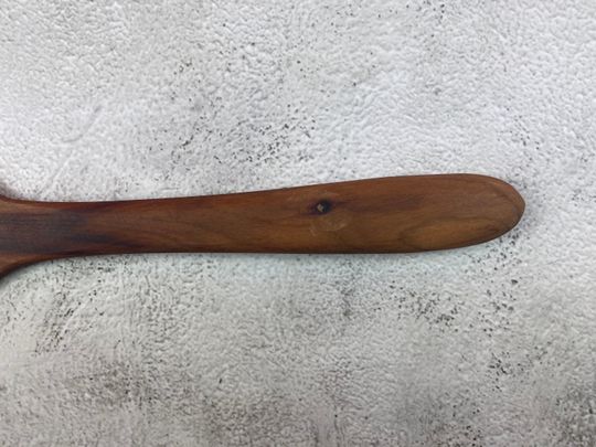 Wooden handmade spatula turner with holes