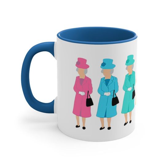god save the queen christmas holiday coffee mugs
