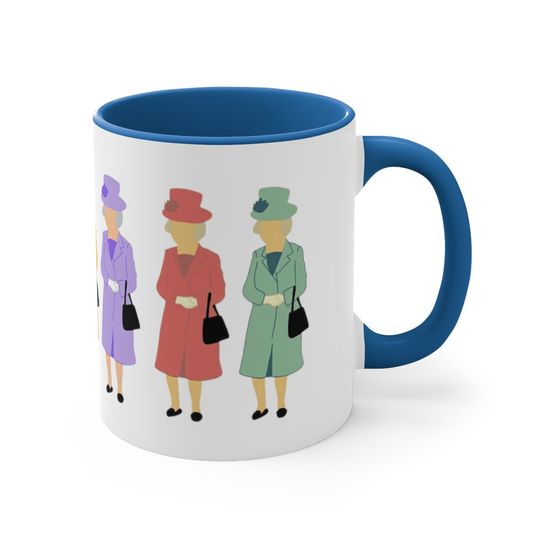 god save the queen christmas holiday coffee mugs