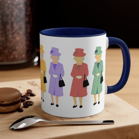god save the queen christmas holiday coffee mugs