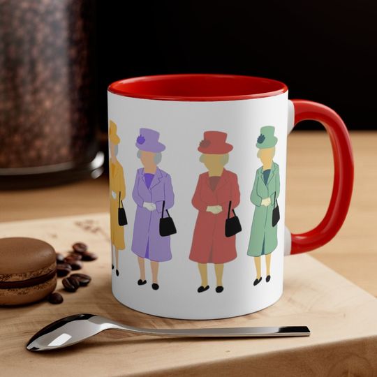 god save the queen christmas holiday coffee mugs