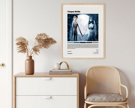 Corpse Bride | Tim Burton | Minimalist Vintage Movie Poster