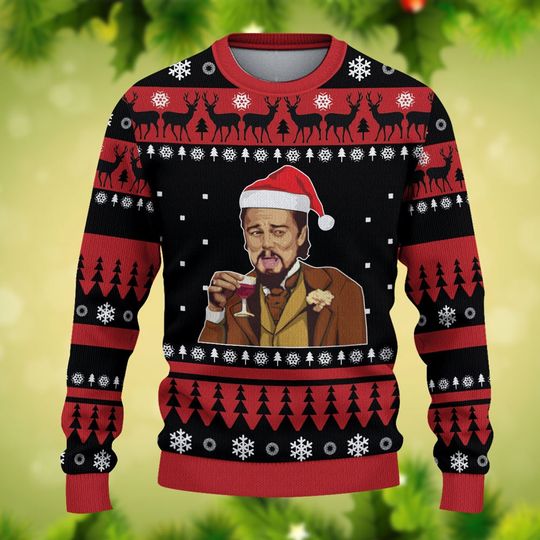 Leonardo DiCaprio Christmas Ugly Christmas 3D Sweater