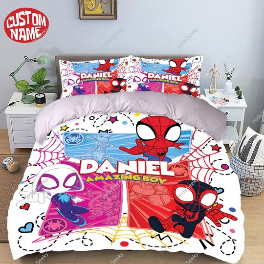 Spidey And his amazing friends Bedding Set