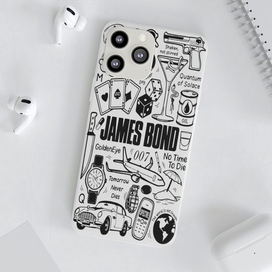 James Bond, James Bond Phone Case, James Bond Film.